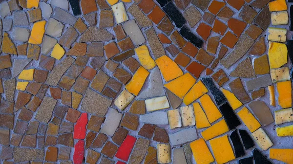 Duvarda Renkli Mozaik Fayanslar Var Yüksek Kalite Fotoğraf — Stok fotoğraf