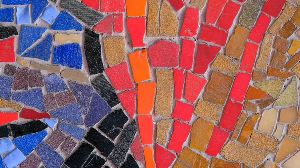 stock image colorful mosaic tiles on the wall. High quality photo