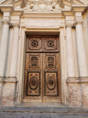 Parma Church of the Santissima Annunziata external walls. High quality photo