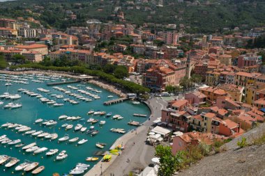 port of Lerici Italy overview from above. High quality photo