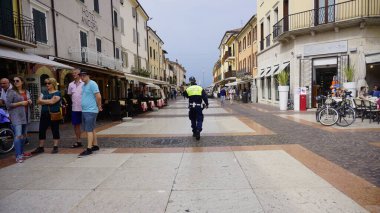 Sirmione, Italy - 2019 03 04: city center on Lake Garda. High quality photo