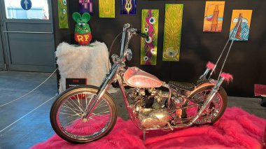 Verona, İtalya - 2018 01 12: MBE Verona Bisiklet Fuarı Bisiklet Fuarı ve Özel Araba Fuarı - özel bisiklet. Yüksek kalite fotoğraf