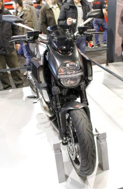 Verona, Italy - 2018 01 16 :Verona Bike Expo Custom and Bikes Ducati Diavel. High quality photo