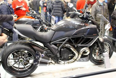 Verona, Italy - 2018 01 16 :Verona Bike Expo Custom and Bikes Ducati Diavel. High quality photo