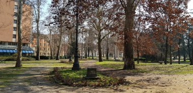 Reggio Emilia park of the people in sunny day. High quality photo
