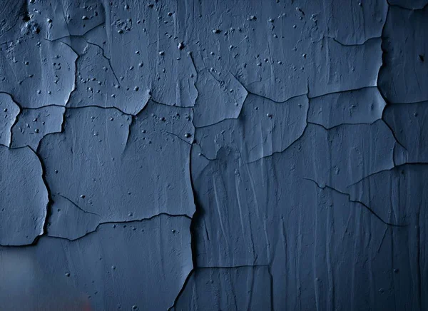 Black dark navy blue texture background for design Toned rough concrete surface Close-up Distressed broken crushed collapsed destruction. High quality photo