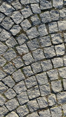 İtalyan ortaçağ caddesinde Roma kaldırımı. Yüksek kalite fotoğraf