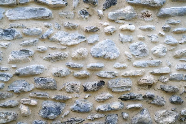 Flussstein Und Zementmauer Typisch Für Norditalien Hochwertiges Foto — Stockfoto