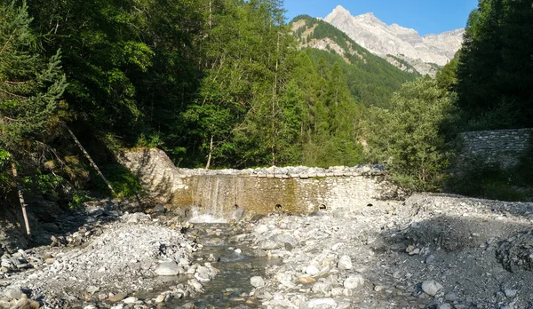 stock image waterfall on the Dona river in Bardonecchia Turin Italy. High quality photo
