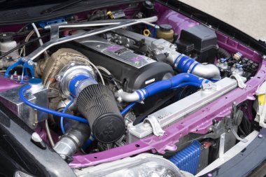 Modena, İtalya: 2023 06 03 JCM Japon Araba Buluşması bedava Japon araba ralli motoru. Yüksek kalite fotoğraf