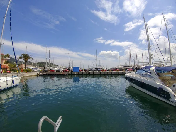Hafen Von Palermo Italy Übersicht Bei Schönem Wetter Hochwertiges Foto — Stockfoto