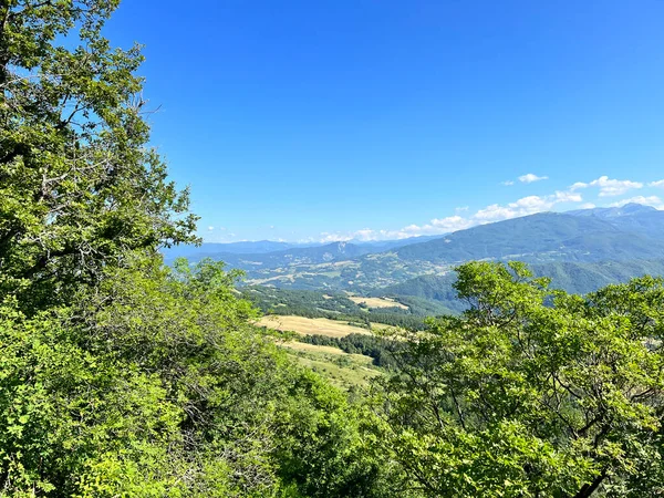 Panorama Dalla Pietra Bismantova Castelnovo Monti Reggio Emilia Nella Giornata — Foto Stock