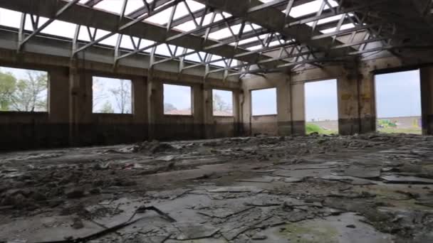 Reggio Emilia Italy 2019 Officine Reggiane 낙서와 잔해로 재개발을 진행하는 — 비디오