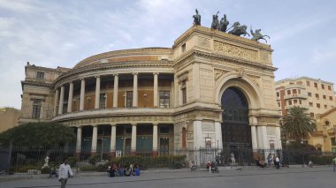 Massimo Vittorio Emanuele Tiyatrosu Palermo 'da. Yüksek kalite fotoğraf