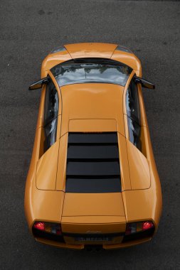 Modena, İtalya: 2023 06 03 JCM Japonya Otomobil Buluşması ücretsiz Japon araba rallisi Lamborghini Murcielago. Yüksek kalite fotoğraf