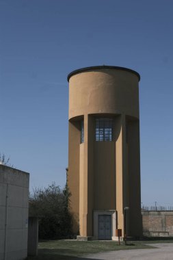 İtalya 'da Ferrara' da Tresigallo, su ambarları. Yüksek kalite fotoğraf