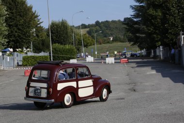 Bibbiano-Reggio Emilia Italy - 07 15 2015 : Free rally of vintage cars in the town square Fiat Topolino. High quality photo