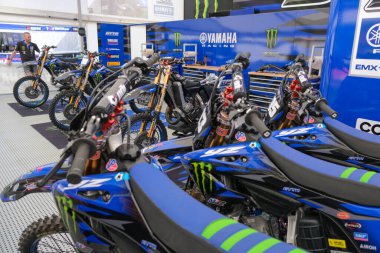 Trento, İtalya: MxGP Pietramurata uluslararası motokros Yamaha Junior Mjc Bike 125cc ücretsiz etkinliği. Yüksek kalite fotoğraf