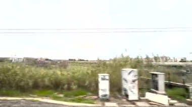 Roma 'nın başkenti etrafında İtalya' ya tren yolculuğu. Yüksek kalite 4k görüntü