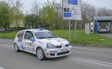 Reggio Emilia, Italy : 06 06 2019 Free Rally event with group Renault Clio. High quality photo clipart