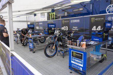 Trento , Italy : 04 2024 14 MxGP Pietramurata free event of international motocross Monster Yamaha MxGp Team. High quality photo clipart