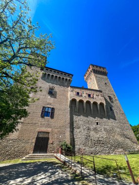 Vignola di Modena, castle panorama. High quality photo clipart