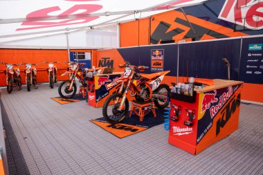 Trento , Italy : 04 2024 14 MxGP Pietramurata free event of international motocross Ktm. High quality photo clipart