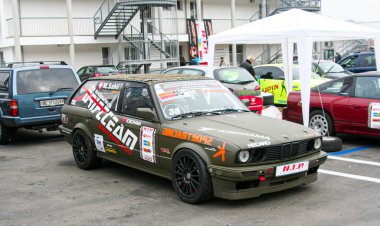 Parma, İtalya: 2018 10 08 Açık Serseri BMW arabası. Yüksek kalite fotoğraf