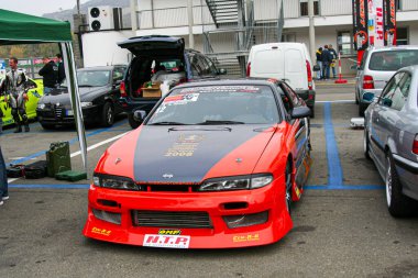 Parma, İtalya: 2018 10 08 Açık Serseri Nissan Sylvia. Yüksek kalite fotoğraf