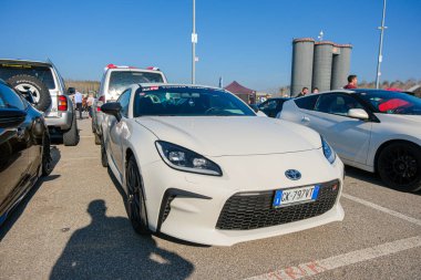Cremona, İtalya: 11 01 01 2024 JCM Free Japon otomobil rallisi Toyota Gr 86. Yüksek kalite fotoğraf
