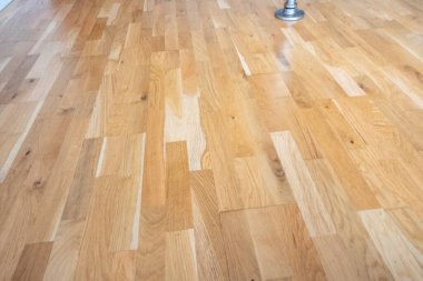 Bu görüntü, üzerinde elektrikli süpürge bulunan ahşap zemin yüzeyinin yakın çekimini gösteriyor. Ahşap zengin dokular ve gölgeler sergiliyor.