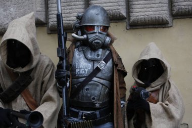 Lucca, Italy - 2018 10 31 : Lucca Comics free cosplay event around city people in cosplay. High quality photo clipart