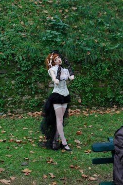 Lucca, Italy - 2018 10 31 : Lucca Comics free cosplay event around city peolpe in cosplay. High quality photo clipart