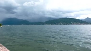 Isoa Madre 'den Maggiore Gölü Panoraması. Yüksek kalite 4k görüntü