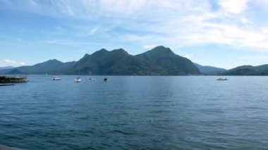 Isoa Madre 'den Maggiore Gölü Panoraması. Yüksek kalite 4k görüntü