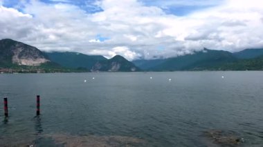 Isoa Madre 'den Maggiore Gölü Panoraması. Yüksek kalite 4k görüntü