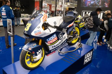 Verona, İtalya - 2018 01 16: Verona Bisiklet Fuarı Özel ve Bisikletler Motosiklet Yarışları. Yüksek kalite fotoğraf