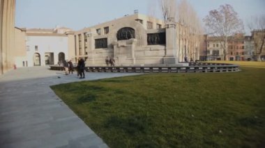 Parma, İtalya: 2020 01 26 İkinci Dünya Savaşı direnişinin anıtı. Yüksek kalite 4k görüntü