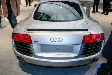 Verona, İtalya - 2018 01 16: Verona Bisiklet Fuarı Özel ve Bisikletler Audi R8. Yüksek kalite fotoğraf