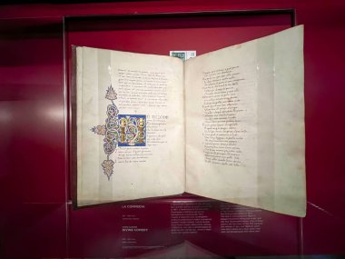 Mantua, İtalya: 2022 01 17 Dante Alighieri 'nin 