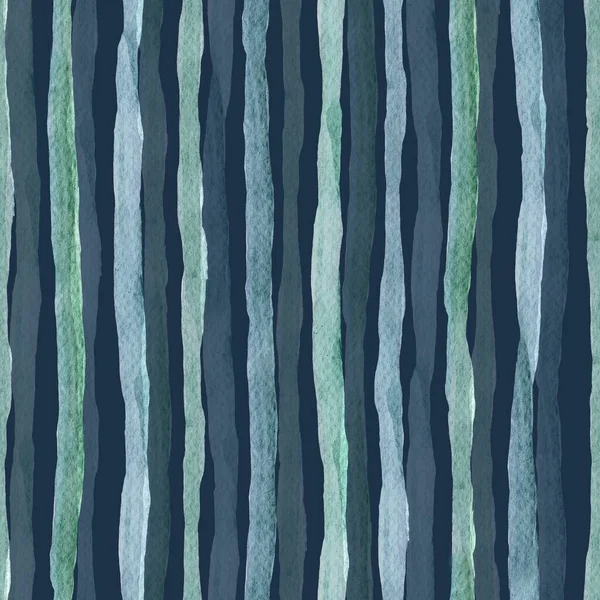 Aquarell Abstrakte Linien Nahtlose Muster Moderne Künstlerische Auf Dunkelblauem Hintergrund — Stockfoto