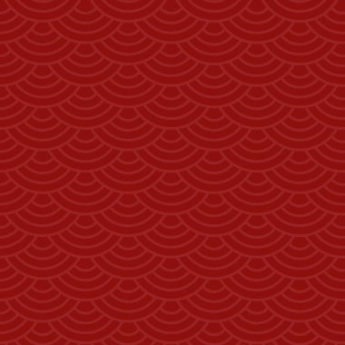 Çin Soyut Asya Dalga Şablonu Geleneksel Motif Kırmızı Aysız Arkaplan DokusuName