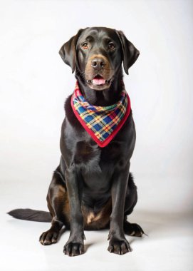 Labrador alımı beyaz arkaplanda izole edildi