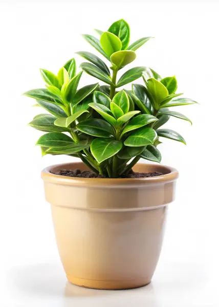 stock image Cute indoor plant isolated on white background