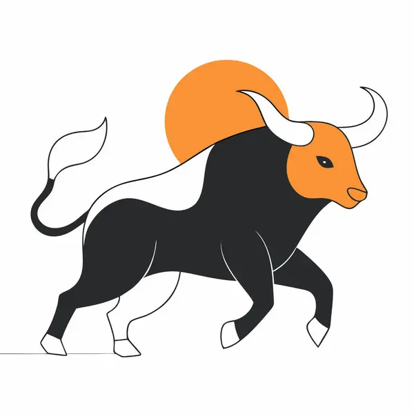 stock vector Bull illustration on white background