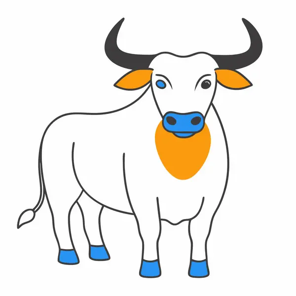 stock vector Bull illustration on white background