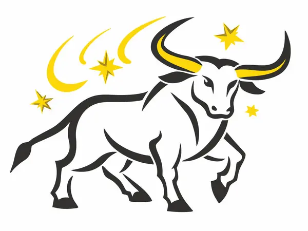 stock vector Bull logo illustration on white background