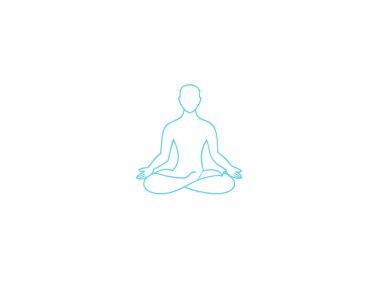 International Yoga day mandala vector on white background