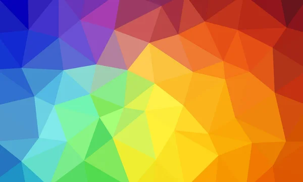 Bunte Niedrige Poly Dreieckigen Polygonalen Stil Geometrischen Unregelmäßigen Abstrakten Mehrfarbigen — Stockvektor