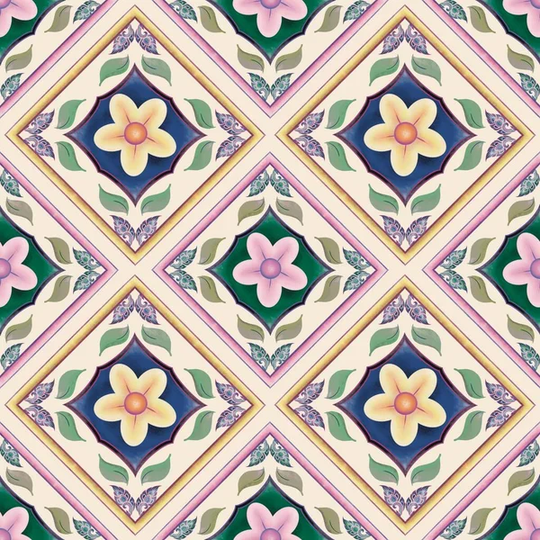 Bej arka planda Etnik Tropikal Şam deseni, arka plan, fayans, halı, duvar kağıdı, giysi, ambalaj, Batik, kumaş için geleneksel desen. Çizim nakış biçimi